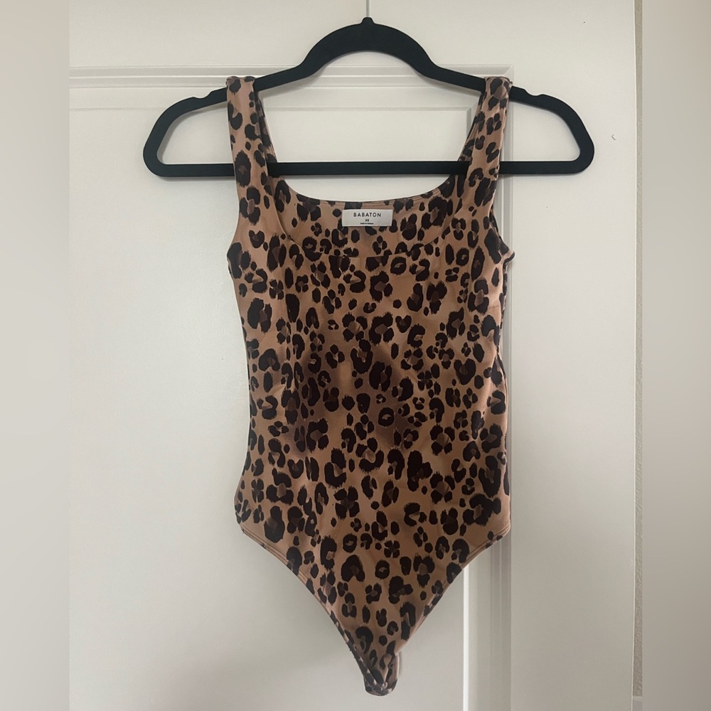 Aritzia Babaton Leopard Print Bodysuit